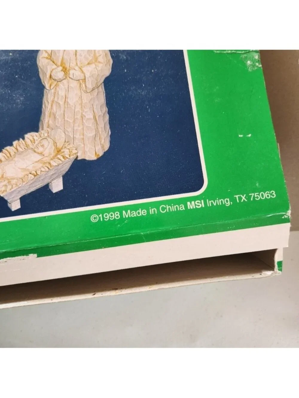 The Christmas Collection 1998 3 Piece Nativity Figures Set In Box Vintage Resin